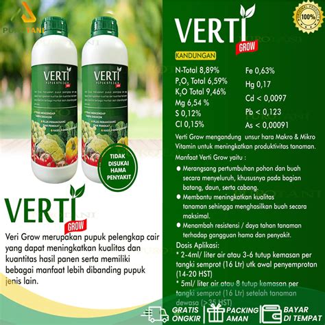 Jual Pupuk NPK CAIR Verti Grow 1L Original