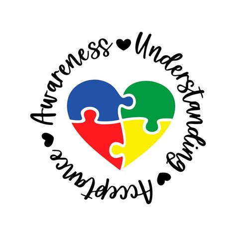 Autism Awareness Understanding Acceptance SVG Pride SVG Cutt Inspire