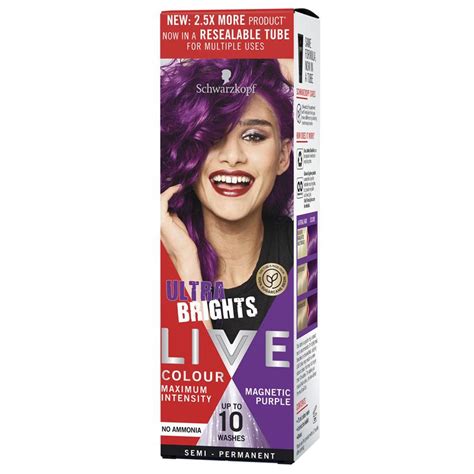 Buy Schwarzkopf Live Colour Ultra Brights Magnetic Purple 75ml Online