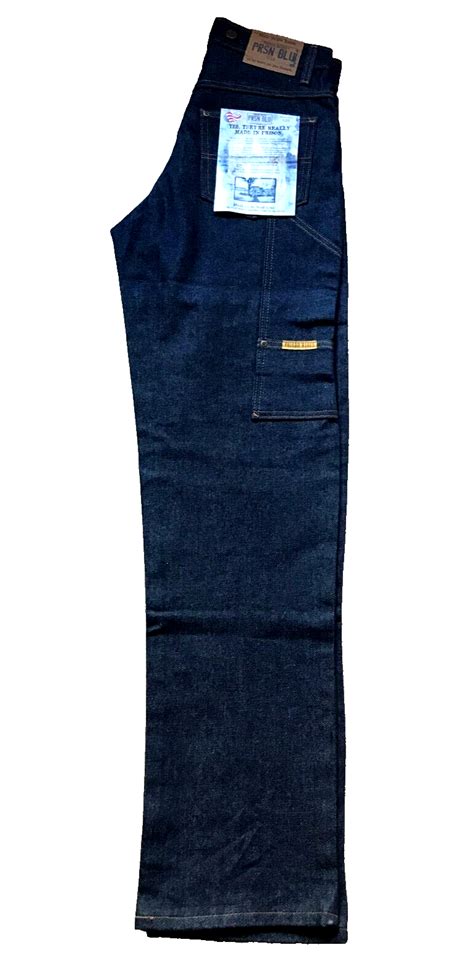 VINTAGE ROCKABILLY PRISON BLUES JEANS PRSN BLU W 30 L 34 WORK PANTS