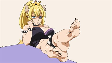 Rule 34 1girls Angry Animated Barefoot Big Breasts Black Nails Black Toenails Blue Eyes