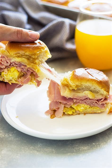 Ham And Swiss Breakfast Sliders Life S Ambrosia