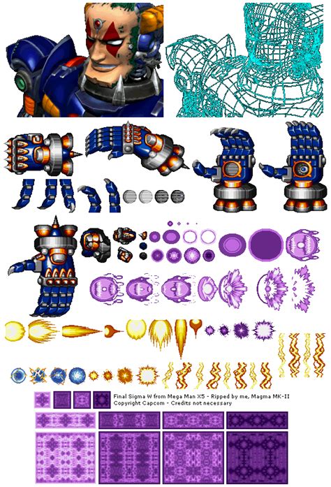 Playstation Mega Man X5 Final Sigma W The Spriters Resource