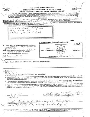 Fillable Online Pbadupws Nrc Registration Certificate For In Vitro