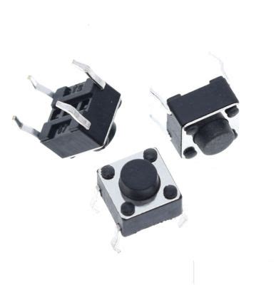 Pulsador Micro Switch Dip 6x6x5mm Push Button X 10 Unidades GENERICO