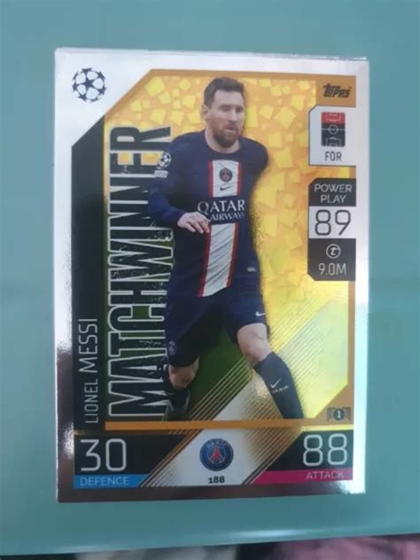 Topps Match Attax Lionel Messi Paris Saint Germain