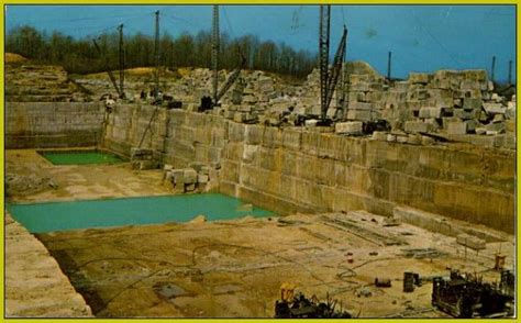 A Limestone Quarry Near Bedford Indiana Jenna Visits These Places In