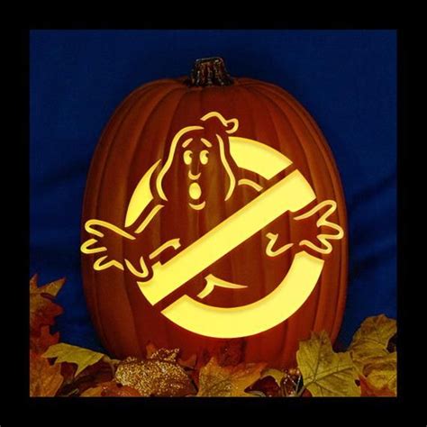 Ghostbusters Logo Pumpkin Stencil