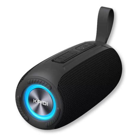 Caixa De Som Bluetooth W Resistente Gua Ipx Led Rgb Kaidi Kd