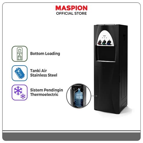 Jual Maspion Standing Dispenser Normal Hot And Cold MD 108 PAS Thermoelectric Cooling System