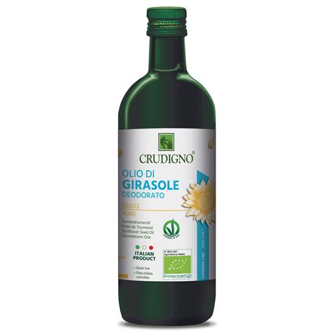 Olio Di Semi Di Girasole Deodorato Crudigno Agricoltura Biologica