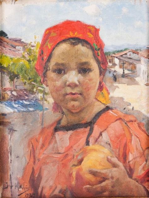 José Malhoa 1855 1933 Rennet Apple Oil On Canvas Signed And Dated Of