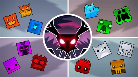 Geometry Dash Robtop Dash X All Bosses Youtube