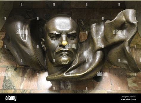 Bust Of Leader Of The Communist Party Lenin Stock Photo Alamy