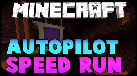 Minecraft DRAGON ESCAPE Speed Run Auto Pilot First MP Game Story W