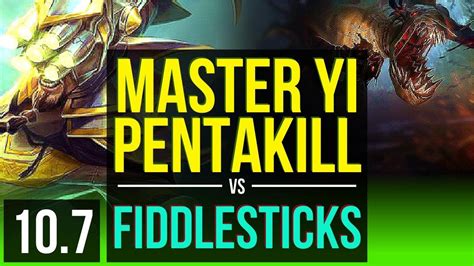 Master Yi Vs Fiddlesticks Jungle Pentakill Rank Master Yi