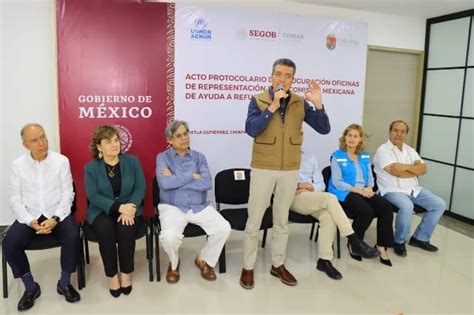 Rutilio Escand N Inaugura Oficinas De La Comisi N Mexicana De Ayuda A