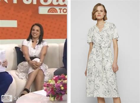 The Today Show May 2024 Laura Jarretts White And Black Floral Print Dress Shop Your Tv