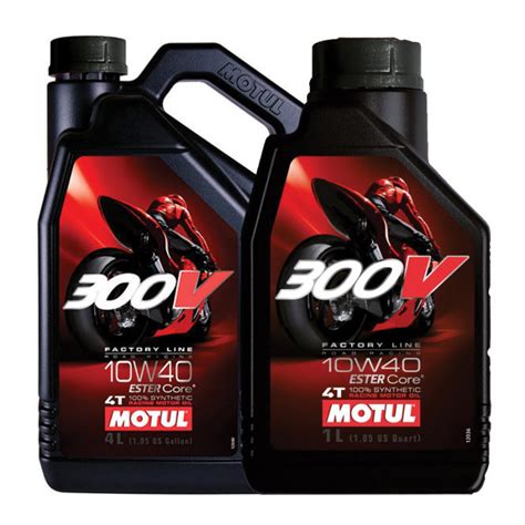 HUILE MOTEUR 5 Litres 10W40 4T 100 Synthèse MOTUL 300V Factory Line