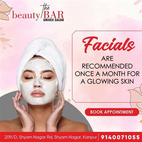 Facials Are Recommended Once A Month For A Glowing Skin Book An