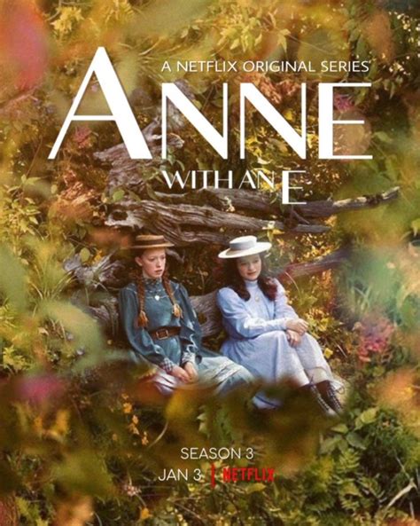 ANNE WITH AN E POSTER ANNE DIANA Anne Of Green Gables Anne