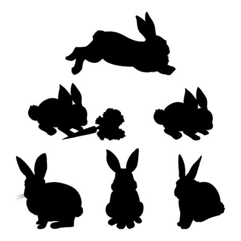 Premium Vector Animal Rabbit Silhouette