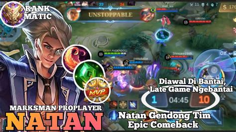 Gameplay Natan Mlbb Epic Comeback Build Natan Top Global Build