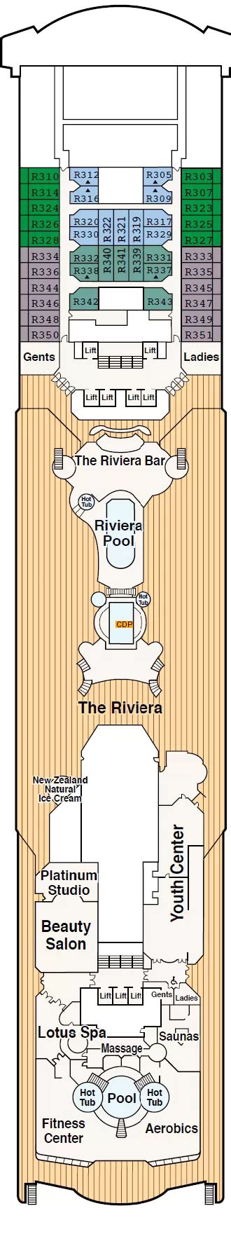 Sea Princess Riviera Deck Plan Cruisedeckplans