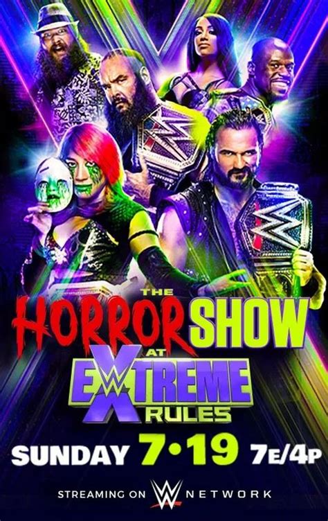 WWE Poster E Card Finale Di The Horror Show At Extreme Rules 2020