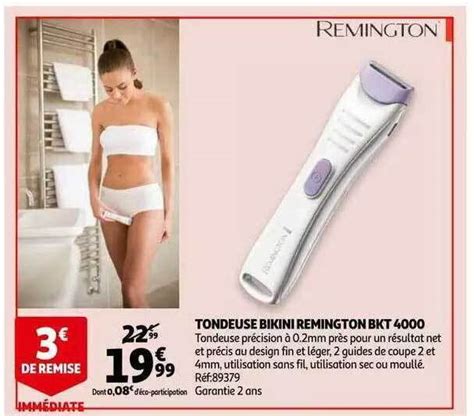 Promo Tondeuse Bikini Remington Bkt Chez Auchan