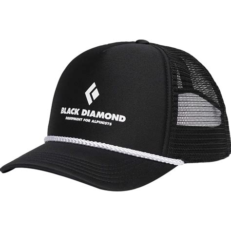 Black Diamond Flat Bill Trucker Hat - Accessories