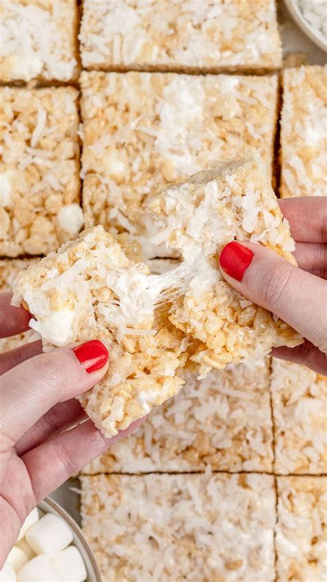 Coconut Rice Krispie Treats Recipe In 2024 Rice Krispie Treats Rice