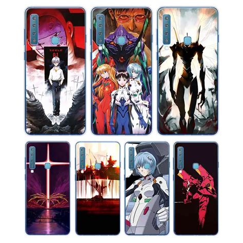 Silicone Phone Case Neon Genesis Evangelion Anime For Samsung Galaxy A50 A30 A10 A8 A7 A6 A5 A3