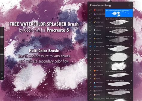 PROCREATE Watercolor Brushes Free And Premium BrushWarriors