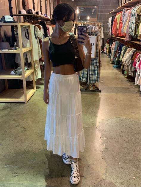 Brandy Skirt Outfits Maxi Skirt Outfit Summer White Skirt Outfits