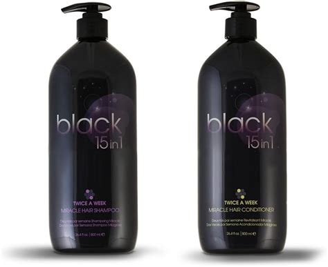 Black 15 In 1 Miracle Hair Treatment Shampoo And Conditioner