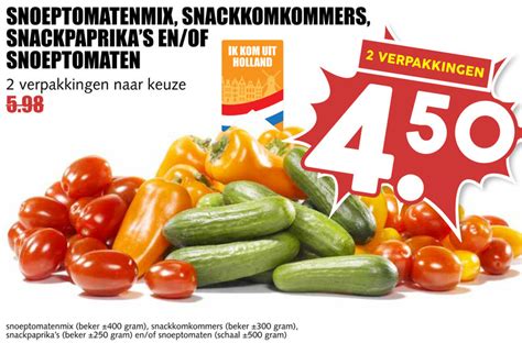 Snackkomkommer Cherry Tomaten Folder Aanbieding Bij Mcd Supermarkt