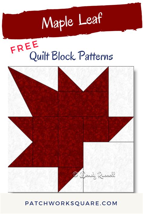 How To Sew A Maple Leaf Quilt Block Tutorial Artofit