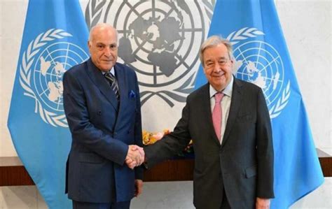 Attaf S Entretient New York Avec Le Sg De L Onu Actualit El