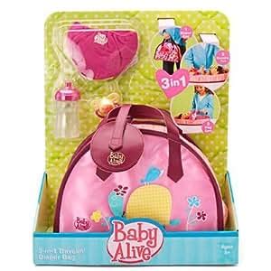 Amazon.com: Baby Alive 3-in-1 Travelin' Diaper Bag: Toys & Games