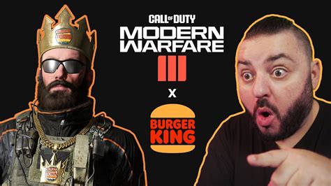 Burger King X Call Of Duty Burger Town King Operator Skin Youtube