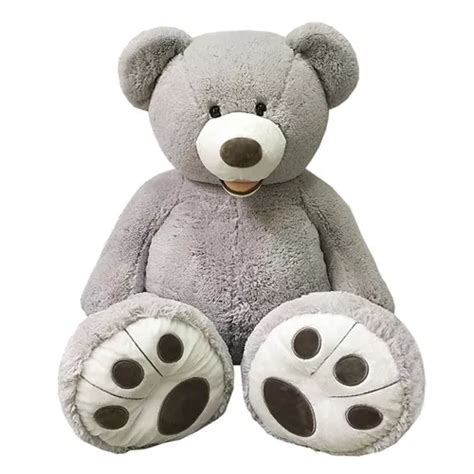 Hugfun Oso De Peluche Gigante De 134cm En Gris Y Cafe Envío Gratis