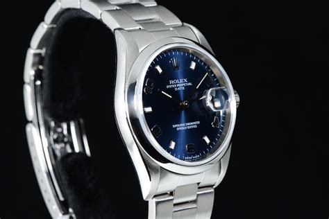 Rolex OYSTER PERPETUAL DATE 15200 Quadrante Blu