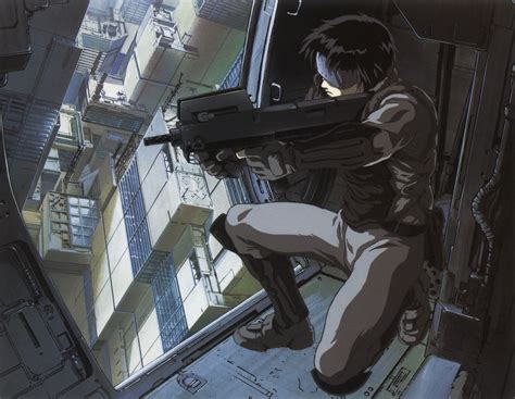 Wallpaper Cyberpunk Anime Futuristic Ghost In The Shell Comics