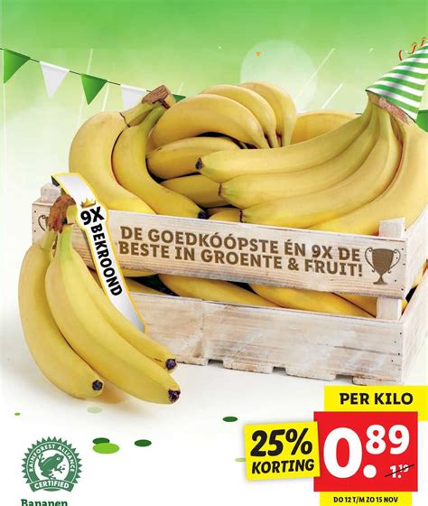 Bananen 25 Korting Aanbieding Bij Lidl 1Folders Nl