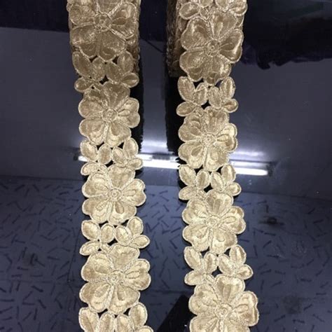 Golden Zari Cutwork Lace For Garment Use For Suit Width Inch At Rs