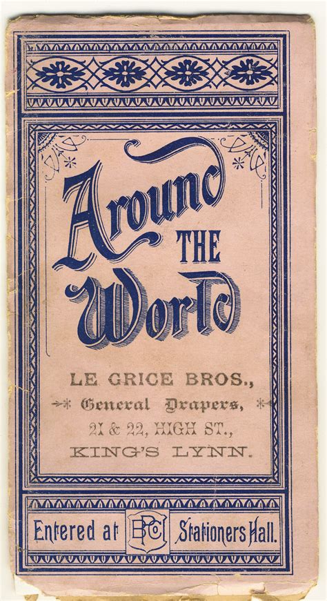 1891 Ad Calendar Le Grice Bros Barbara Le Grice Kings Lynn History