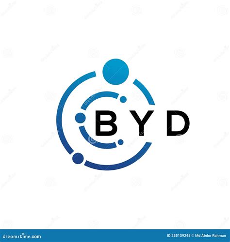 Byd Letter Logo Design On White Background Byd Creative Initials