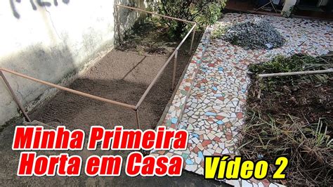 Minha Primeira Horta Em Casa V Deo Youtube