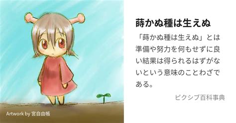 蒔かぬ種は生えぬ まかぬたねははえぬとは【ピクシブ百科事典】